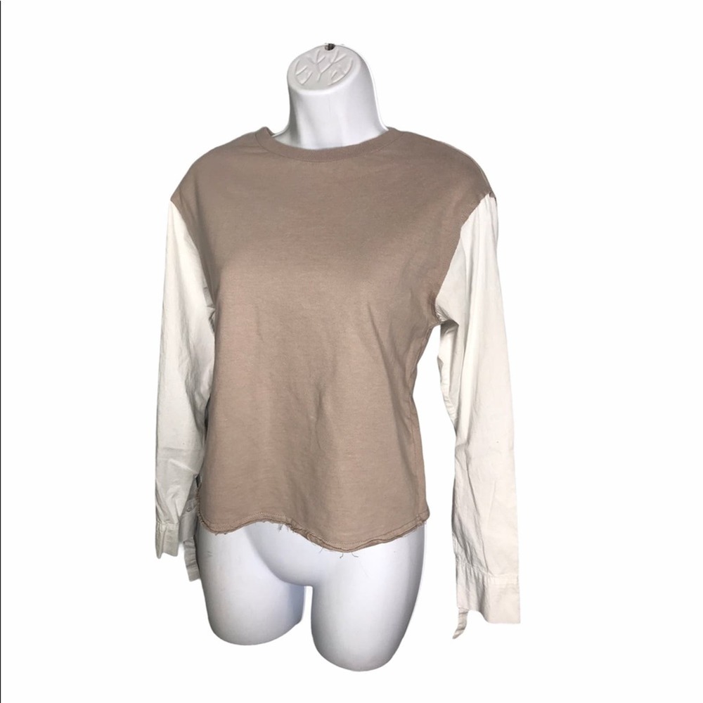 A Pictures Worth | Layered Look Sweater w/ Linen •